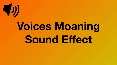 moaning sound tts|how to make speech moan.